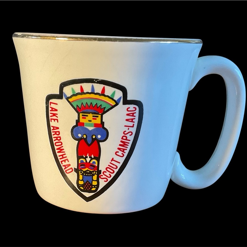1966-67 Boy Scout mug vintage BSA Lake Arrowhead Camp coffee mug